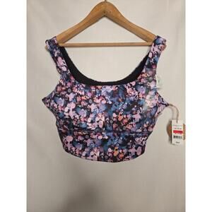 Dip Women's Sports Bra W/ Removable Cups Multicolor Size L NWT